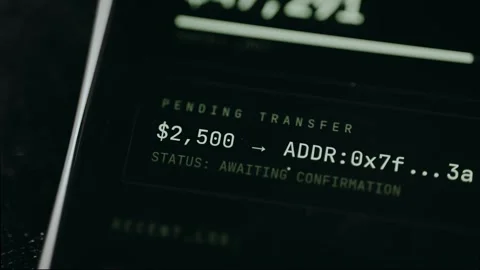 Pending transfer of 2500 USD, status Awaiting Confirmation Stock Footage 331576186