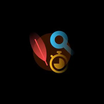 Pending. Vector icon in gradient style. Editable illustration Stock Illustration