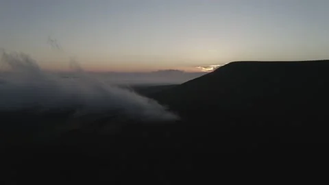 Pendle Hill Fog Stock Footage 236472330