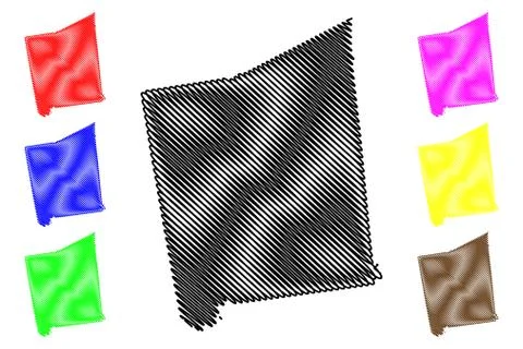 Pendleton County, Kentucky (U.S. county, United States of America, USA, U.S., Stock Illustration