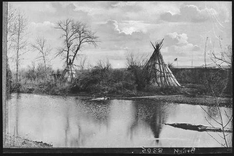 Pendleton, Oregon. Tepees on Umatilla Reservation Copyright: xpiemagsx dft... Stock-Fotos