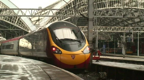 Pendolino high speed train 3 Stock Footage 360329
