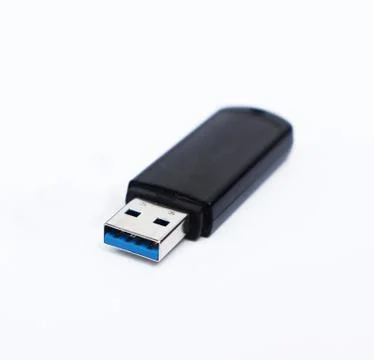 Pendrive on Isolated White Background. Portable Flash Drive Pen Drive Stock Photos