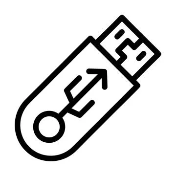 Pendrive Vector Icon Design Illustration Stock Illustration