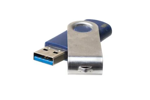 Pendrive on white isolated background Stock Photos