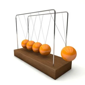 The pendulum in 3d 스톡 일러스트