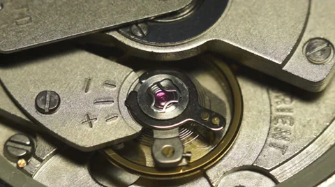 Pendulum and work wristwatches. Macro Video stock 38010266