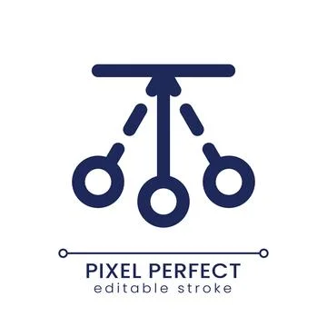 Pendulum animation pixel perfect linear ui icon Stock Illustration