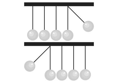 Pendulum ball illustration Stock Illustration