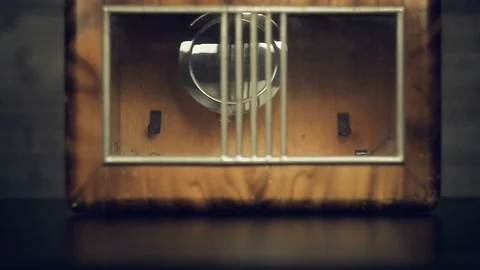 The pendulum in a clock Stock Footage 97863521