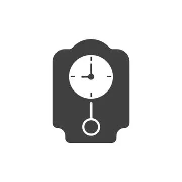 Pendulum clock icon Stock Illustration