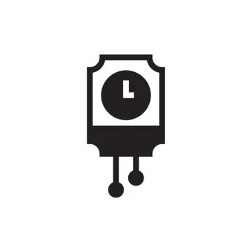 Pendulum clock icon vector illustration 스톡 일러스트