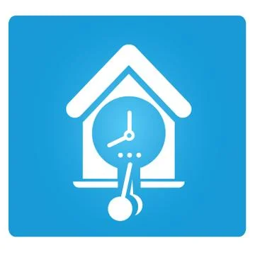 Pendulum clock Stock Illustration