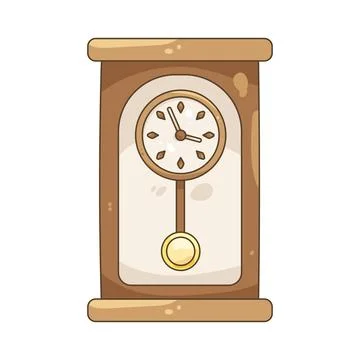 Pendulum clock Ilustración de archivo
