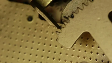 Pendulum clock mechanism. Stock Footage 33590645
