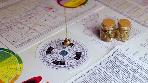 Pendulum for divination Stock Footage 103196515