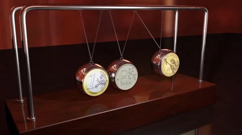 The Pendulum Of The Global Economy 库存影片 57637510