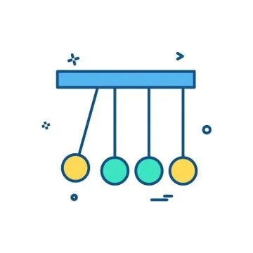 Pendulum icon design vector 스톡 일러스트