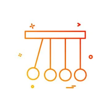 Pendulum icon design vector イラスト素材