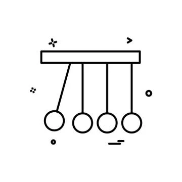 Pendulum icon design vector 스톡 일러스트