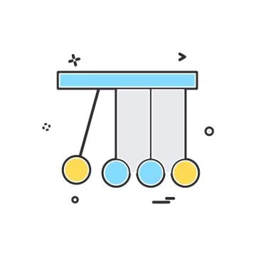 Pendulum icon design vector 스톡 일러스트