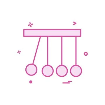Pendulum icon design vector Illustrazione stock