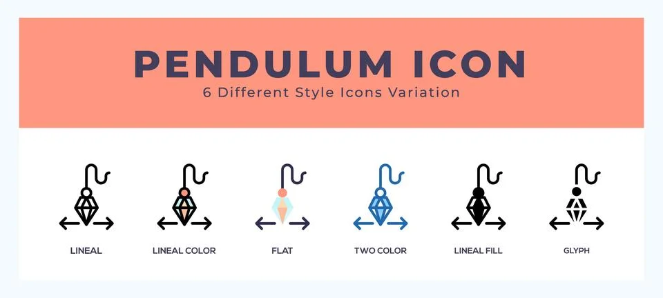 Pendulum icon for websites and apps. vector illustration イラスト素材