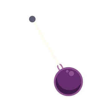 Pendulum mechanism representing gravity motion and physics Stock Illustration