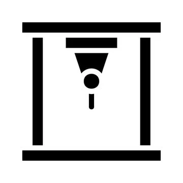 Pendulum in motion. Concept of physics, gravity, and motion. Stock Illustration