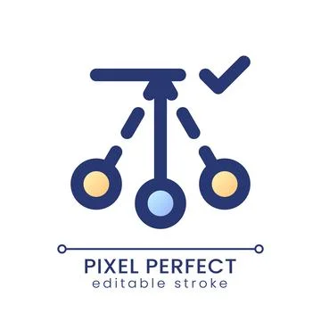 Pendulum movement applying pixel perfect gradient fill ui icon 스톡 일러스트
