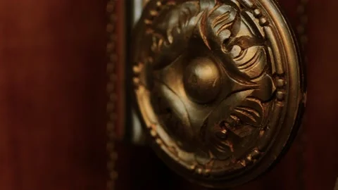 Pendulum of old clock swings Stock Footage 161472304