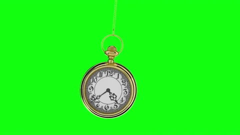 Pendulum of pocket watch Stock Footage 161792593
