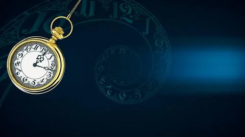Pendulum of pocket watch 스톡 일러스트