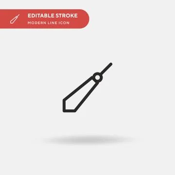 Pendulum Simple vector icon. Illustration symbol design template for web mobi 스톡 일러스트