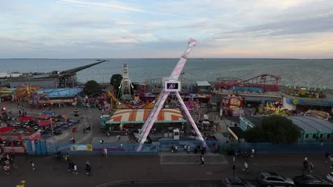 Pendulum Swing Ride Video stock 203365632