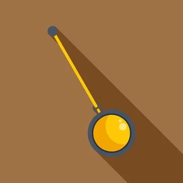 Pendulum swinging bob flat vector illustration design Stock Illustration