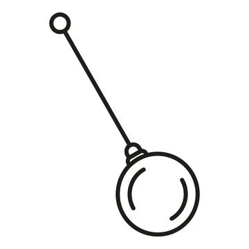 Pendulum swinging object illustrating hypnosis trance concept Stock Illustration