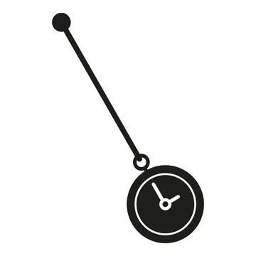 Pendulum swinging pocket watch hypnotizing time concept Stock Illustration