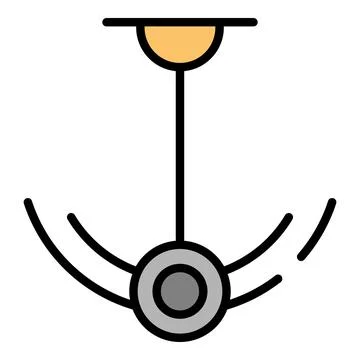 Pendulum tool icon vector flat 스톡 일러스트