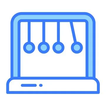 Pendulum vector line icon, school and education icon. 스톡 일러스트