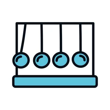 Pendulums science icon Stock Illustration