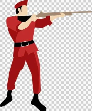 Penembak Stock Illustration