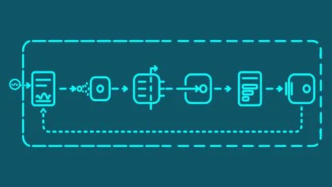 Penetration Testing Lifecycle – Authorised Attack Simulation Diagram 库存插图