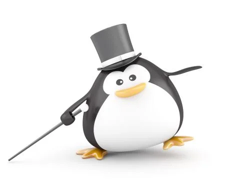 Penguin astaire Stock Illustration