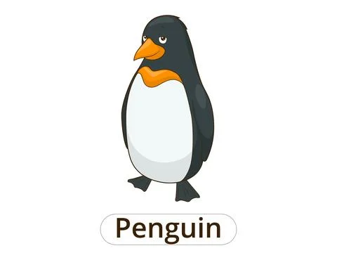 Penguin cartoon vector illustration Stock Illustration