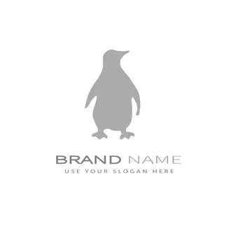 Penguin design logo Stock Illustration