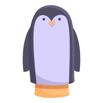 Penguin doll icon cartoon vector. Theatre show Illustrazione stock
