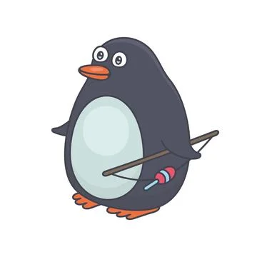 Penguin icon Stock Illustration