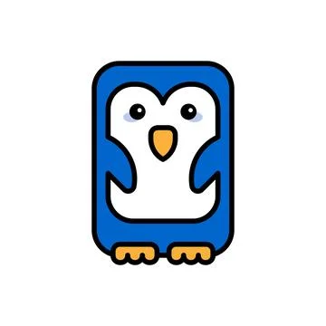Penguin icon Stock Illustration