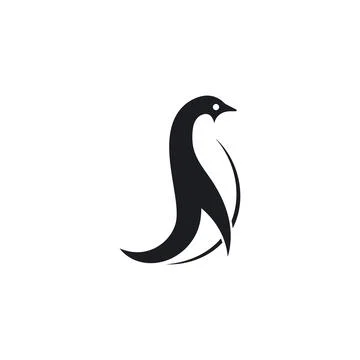 Penguin icon vector illustration design template Illustrazione stock